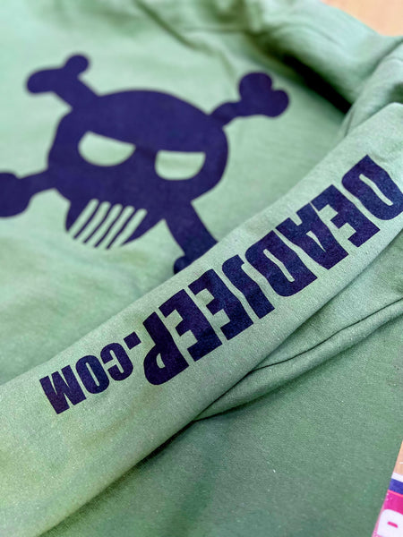 DeadJeep Logo HOODIE Green 100% Cotton - All Sizes!