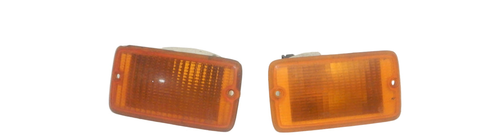 97-06 Wrangler TJ Front Fender Parking Marker Lights Light Lamp Set (2)