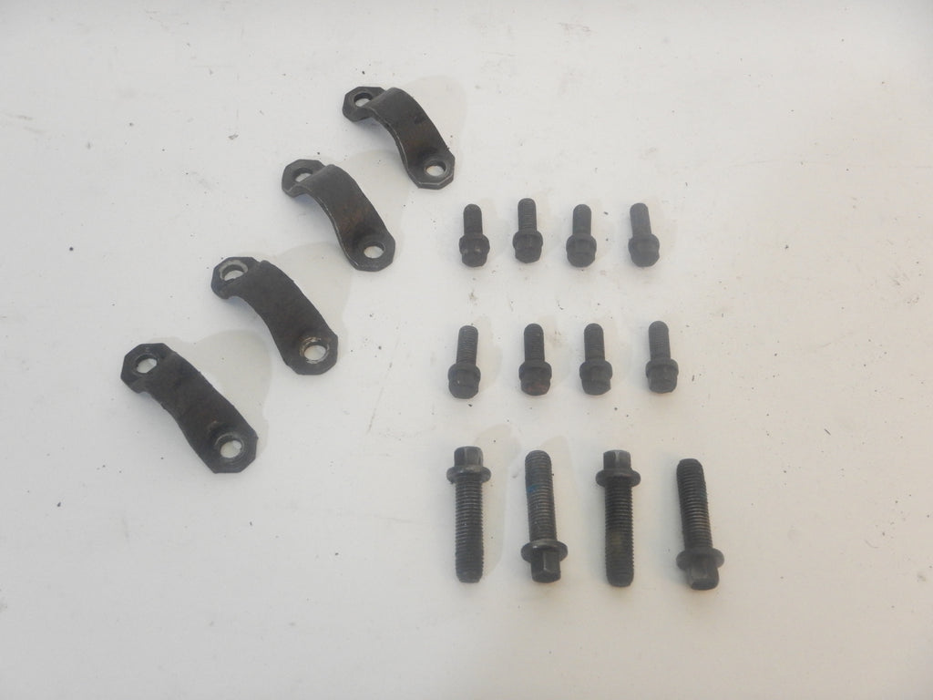 97-06 Wrangler TJ Front + Rear Drive Shaft U Joint Strap Bolt Hardware Transfer Case 16