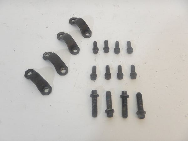97-06 Wrangler TJ Front + Rear Drive Shaft U Joint Strap Bolt Hardware Transfer Case 16