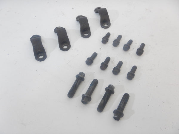 97-06 Wrangler TJ Front + Rear Drive Shaft U Joint Strap Bolt Hardware Transfer Case 16