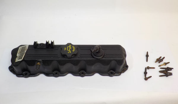 91-95 Wrangler YJ Jeep 2.5 Aluminum Engine Valve Cover 4 Cylinder + Screws Hardware 53021343