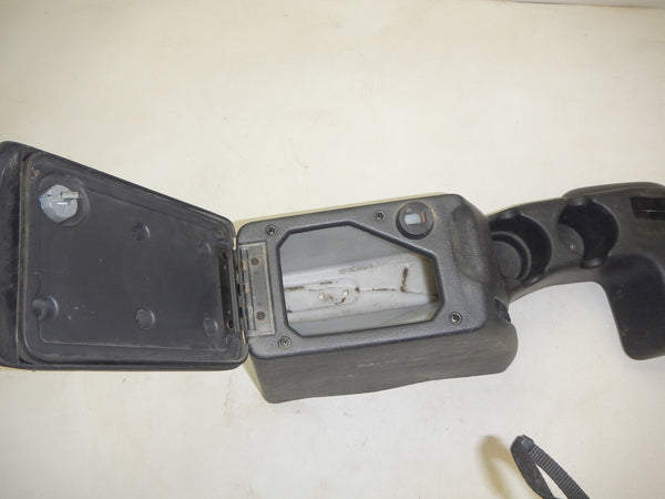 97-06 Jeep Wrangler TJ OEM 1 Piece Center Console Agate Gray Grey