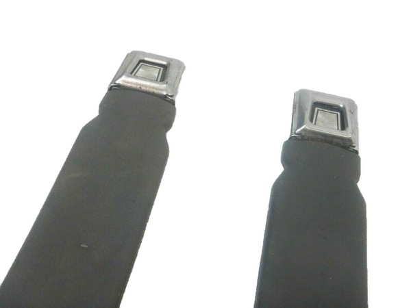 87-95 Cherokee XJ Gray Driver Passenger Female Seat Belt Ends Buckle Latch Pair