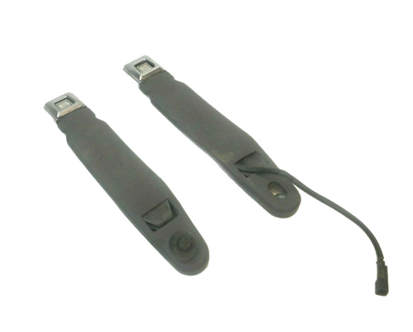 87-95 Cherokee XJ Gray Driver Passenger Female Seat Belt Ends Buckle Latch Pair