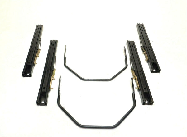 91-95 Wrangler YJ Driver Passenger Front Seat Slider Frame Adjuster Pair 14"