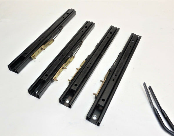 91-95 Wrangler YJ Driver Passenger Front Seat Slider Frame Adjuster Pair 14"