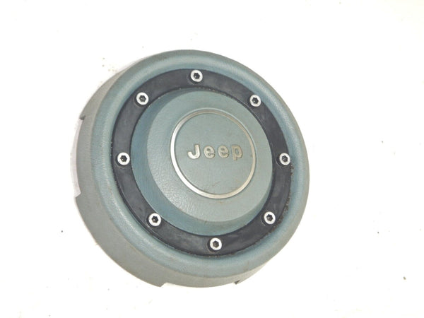 84-95 Jeep Cherokee XJ Wrangler YJ Green Wheel Horn Button Cap