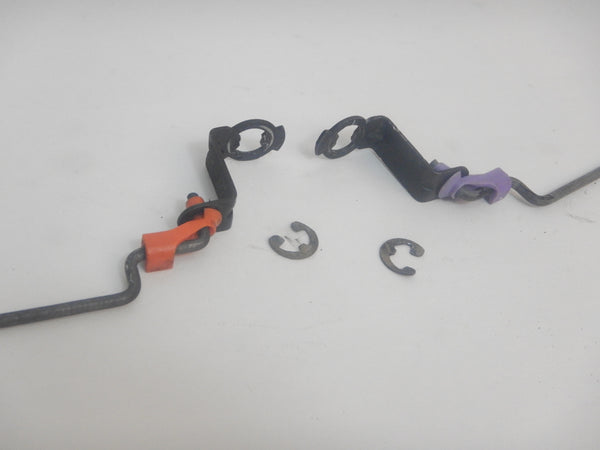 91-95 Wrangler YJ Jeep Full Hard Door Lock Linkage + E-Ring Clips Set of 2