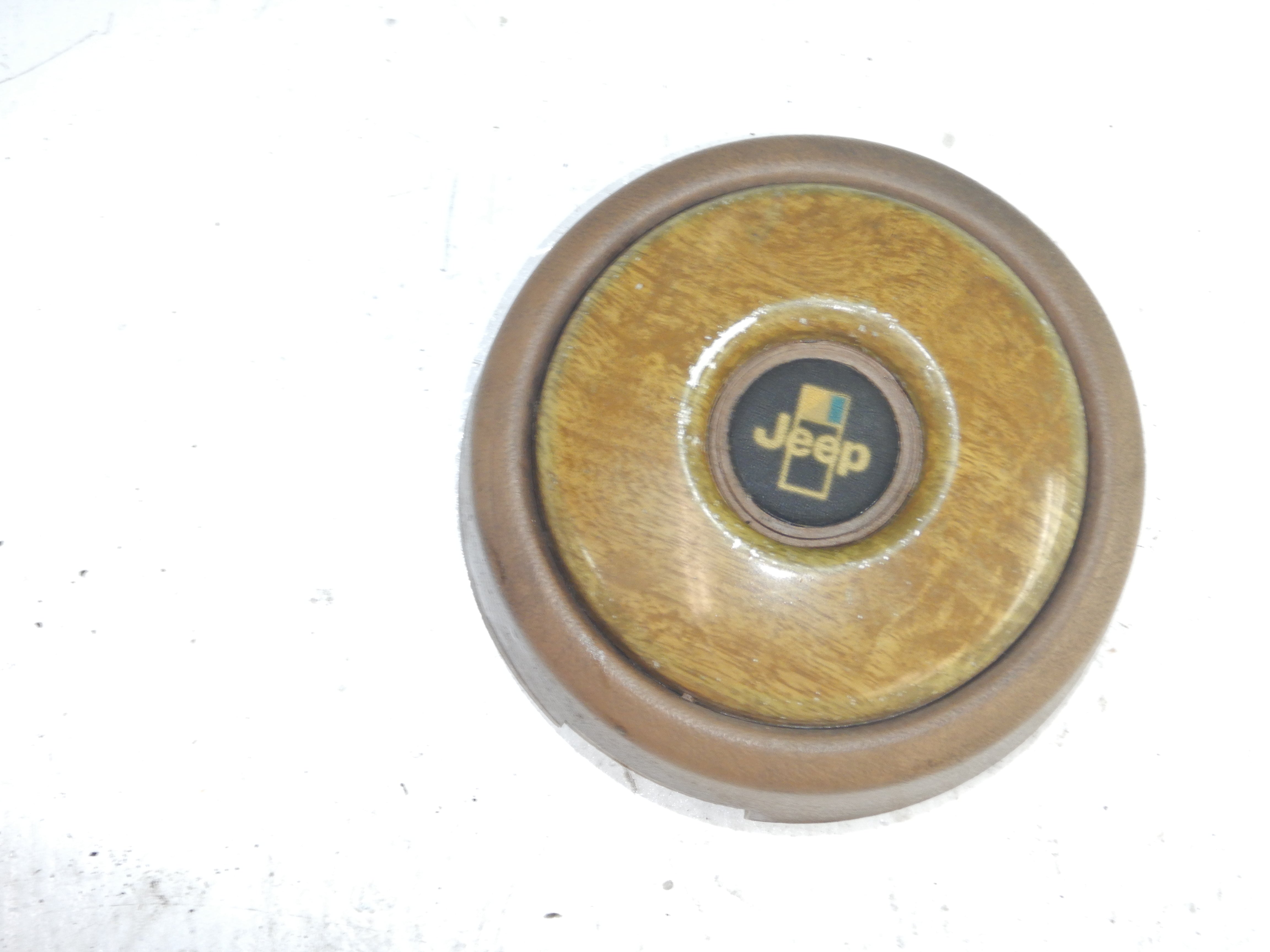 74-86 Jeep Grand Wagoneer SJ J10 AMC OEM Dark Tan Wheel Horn 74-86 Jeep Grand Wagoneer SJ J10 AMC OEM Dark Tan Wheel Horn
