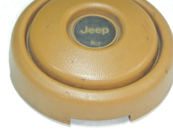 84-95 Jeep Cherokee XJ Wrangler YJ Tan Wheel Horn Button Cap 52007235