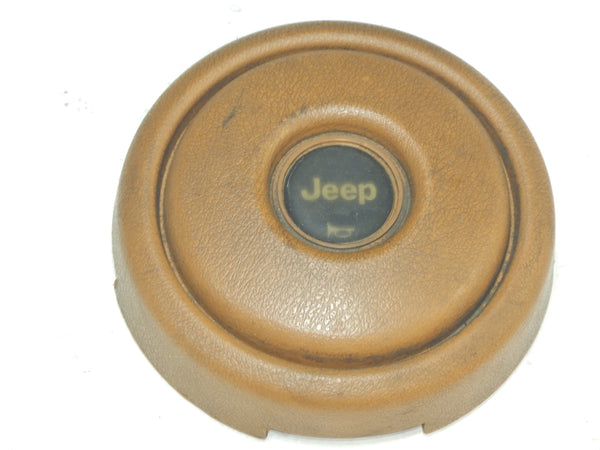 84-95 Jeep Cherokee XJ Wrangler YJ Spice Wheel Horn Button Cap 52007235