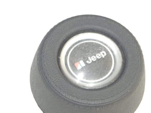 74-79 Jeep CJ Wagoneer SJ J10 Cherokee XJ FSJ AMC Black Wheel Horn Button Cap