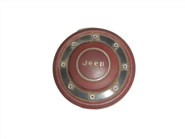76 -95 Wrangler YJ CJ Cherokee XJ Red Horn Cap Button Cover