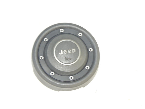 87-95 Jeep Wrangler YJ Gray Grey Wheel Horn Button Cap