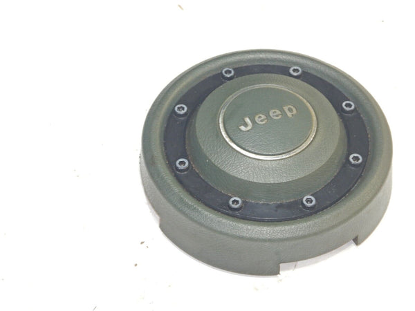 84-95 Jeep Cherokee XJ Wrangler YJ Green Wheel Horn Button Cap