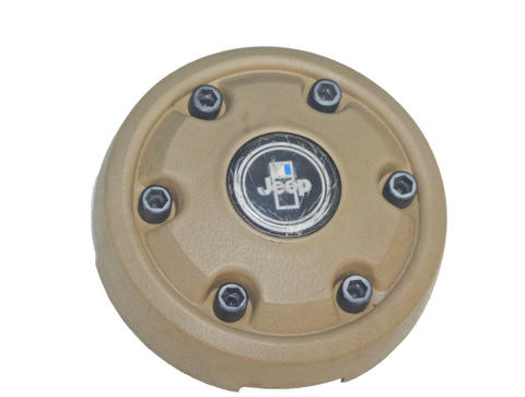 80-86 CJ5 CJ7 CJ8 Scrambler AMC OEM Tan Wheel Horn Button 3238067