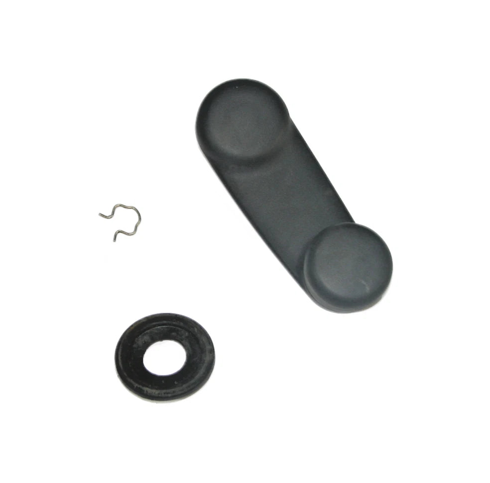 97-06 Wrangler TJ OEM Manual Crank Window Handle Knob w/ Clip 97-06 Wrangler TJ OEM Manual Crank Window Handle Knob w/ Clip