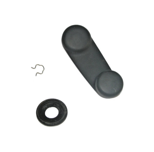 97-06 Wrangler TJ OEM Manual Crank Window Handle Knob w/ Clip Black