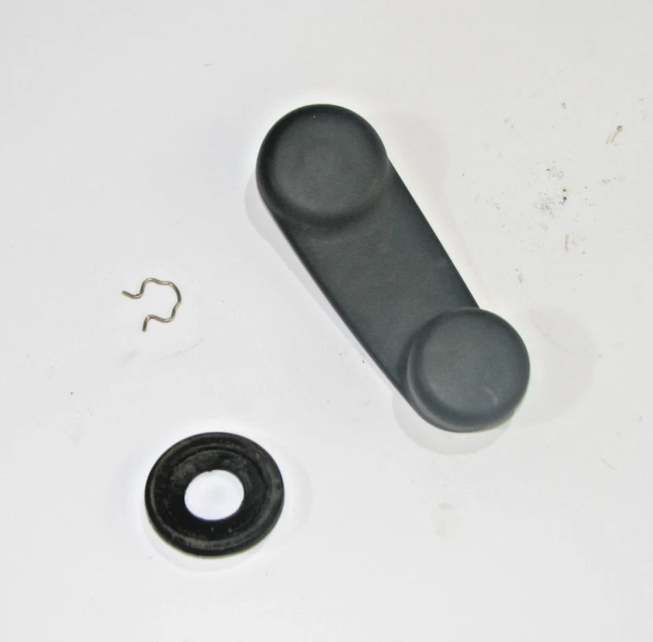 97-06 Wrangler TJ OEM Manual Crank Window Handle Knob w/ Clip 97-06 Wrangler TJ OEM Manual Crank Window Handle Knob w/ Clip