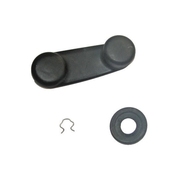 97-06 Wrangler TJ OEM Manual Crank Window Handle Knob w/ Clip Black