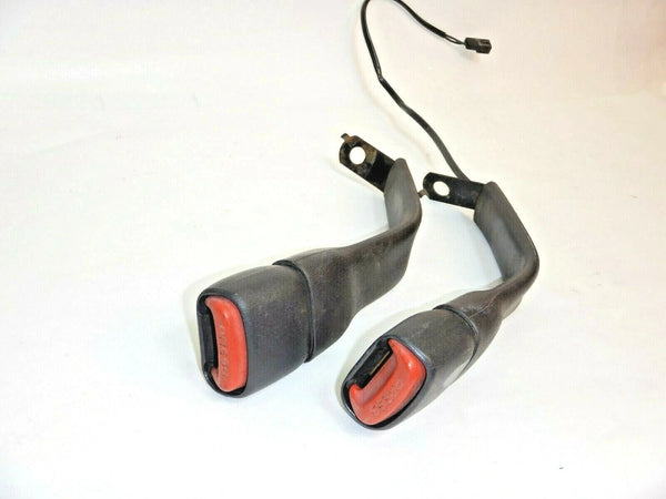 97-02 Wrangler TJ Driver Passenger Female Seat Belt End Buckle Dark Gray Pair