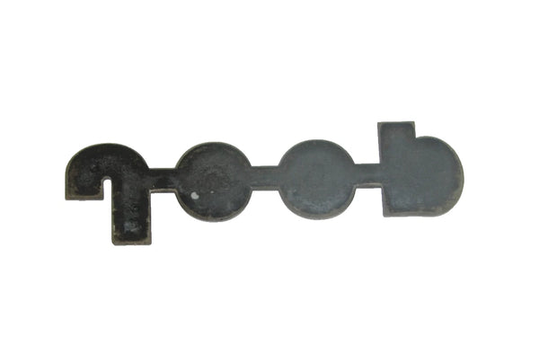84-01 Cherokee XJ Jeep Logo Plate Emblem Decal Gray Grey