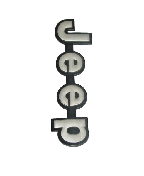 84-01 Cherokee XJ Jeep Logo Plate Emblem Decal Gray Grey