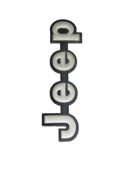 84-01 Cherokee XJ Jeep Logo Plate Emblem Decal Gray Grey