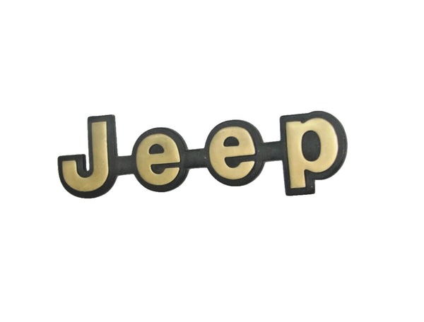 84-01 Cherokee XJ Jeep Logo Plate Emblem Decal Gold