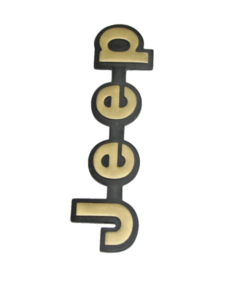 84-01 Cherokee XJ Jeep Logo Plate Emblem Decal Gold
