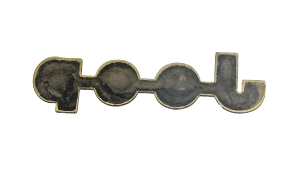 84-01 Cherokee XJ Jeep Logo Plate Emblem Decal Gold