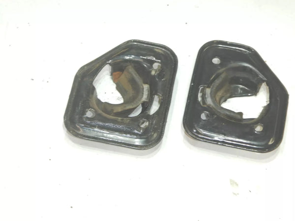 84-01 Cherokee XJ Driver Pass Rear Bench Seat Bracket Lock Latch Striker Pair
