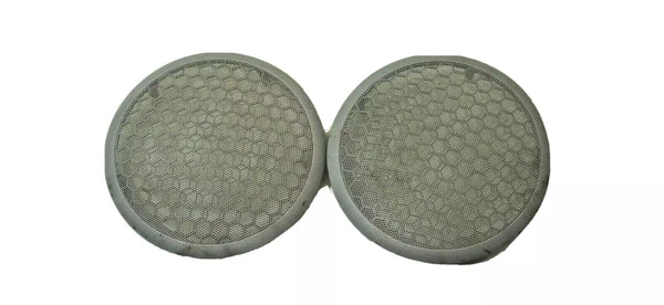 97-01 Jeep Cherokee XJ Rear Overhead Sound Bar Speaker Cover Pair Dark Gray