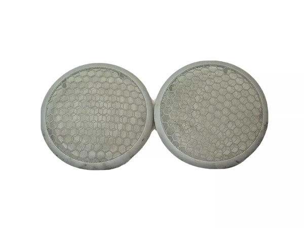 97-01 Jeep Cherokee XJ Rear Overhead Sound Bar Speaker Cover Pair Dark Gray