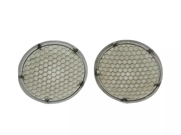 97-01 Jeep Cherokee XJ Rear Overhead Sound Bar Speaker Cover Pair Dark Gray
