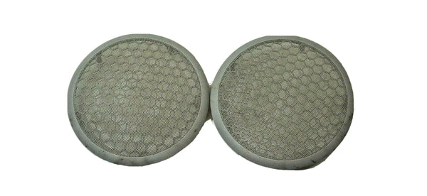 97-01 Jeep Cherokee XJ Rear Overhead Sound Bar Speaker Cover Pair Dark Gray