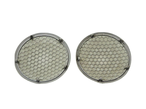 97-01 Jeep Cherokee XJ Rear Overhead Sound Bar Speaker Cover Pair Dark Gray