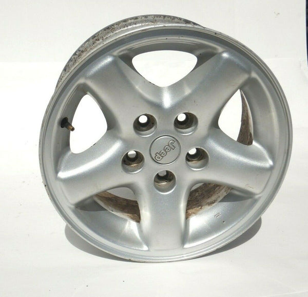 84-01 Wrangler TJ Cherokee XJ ZJ 5 Spoke Flat Aluminum Wheel Rim 15x7 5x4.5