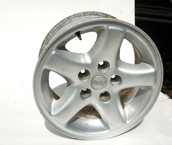 84-01 Wrangler TJ Cherokee XJ ZJ 5 Spoke Flat Aluminum Wheel Rim 15x7 5x4.5