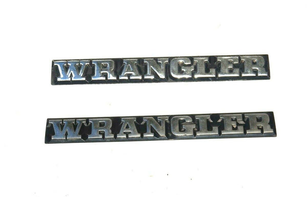 87-95 Wrangler YJ Body Tub Emblem Badge Logo Name plate set (2)