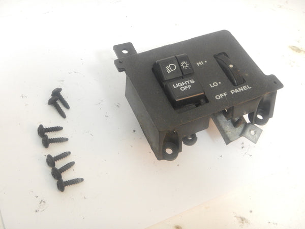 87-95 Wrangler YJ Jeep Head Light Dimmer Switch Dash Trim Bezel Screw Set