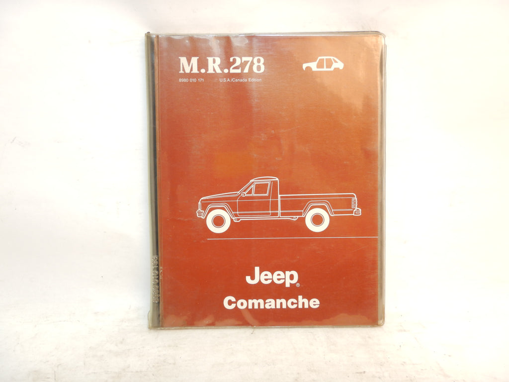 86-88 Comanche MJ MR 278 Service Manual 8980010171 (Box 19)