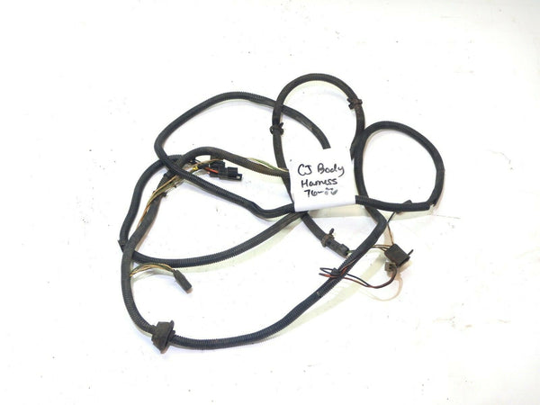 76-86 CJ Jeep Body Wire Harness Loom