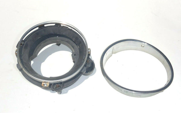 97-06 Wrangler TJ Head Light Bucket Set Chrome Ring Bezel Drivers Left 55055033