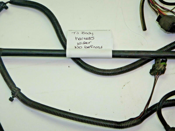 98-02 Wrangler TJ Rear Body Wiring Harness Without Hard Top