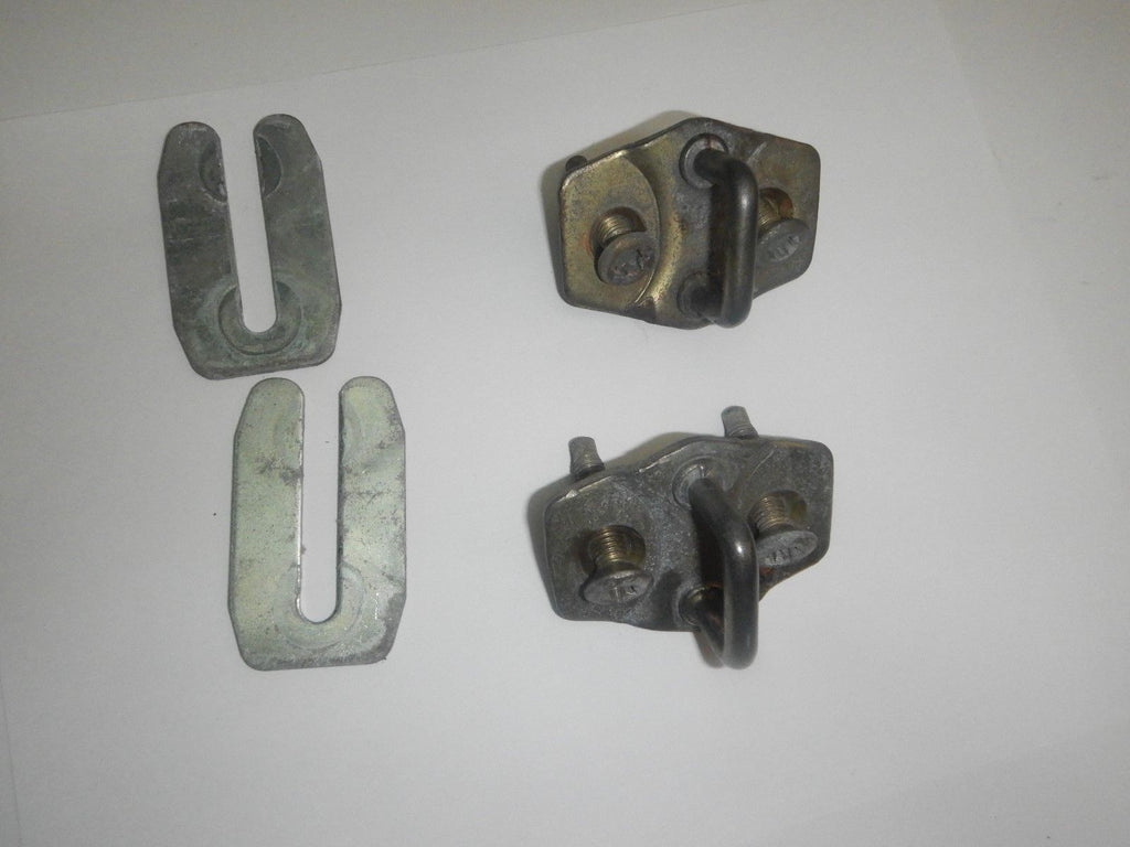 thumbnail image 2 of Pair Of OEM Jeep Wrangler YJ (1991-1995) Door Striker Latch Guard Cover Plates - LH & RH 2 of 6