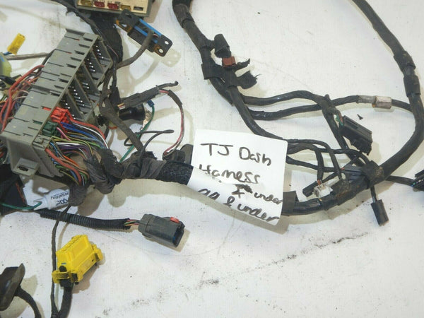 97-98 Wrangler TJ Dash Wire Harness Wiring Loom w/ Wiper & Defrost