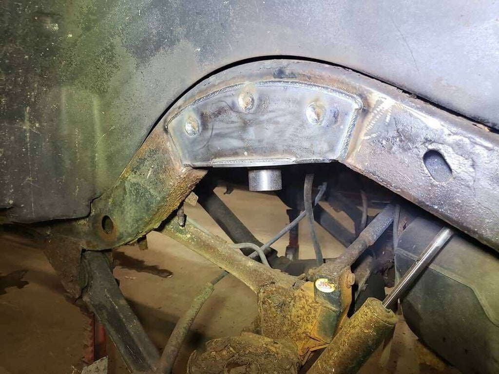 Jeep Tl Rear Spring Relocation 97-06 Wrangler TJ Set Rear Upper Coil Spring Bucket Mount Perch Retain ...
