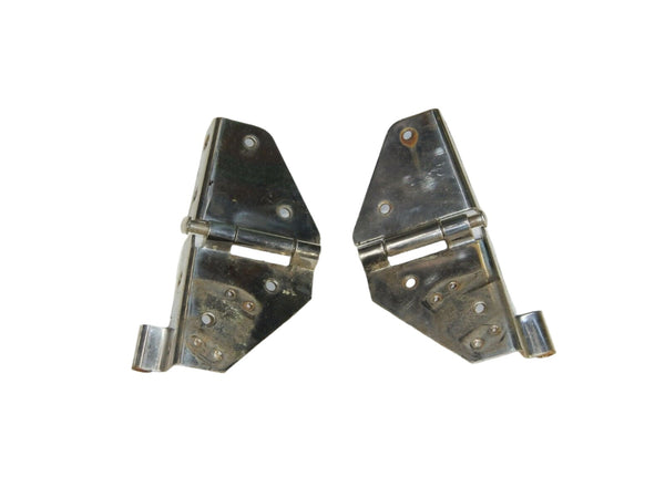 76-95 YJ CJ  Windshield Frame Hinges Hinge Set Pair Stainless